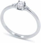 White & Black Camille ovális gyémánt eljegyzési gyűrű (AU12548)