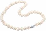 White & Black Sósvízi tenyésztett gyöngysor fehérarany zárral - akoya 8-8, 5mm - 46cm - AA+ (GY1074)