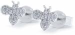 White & Black Méhecske gyémánt fülbevaló - 0, 16 karát (AU12777)