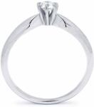 White & Black Eljegyzési gyűrű - 3, 4mm gyémánttal - fehérarany (AU13281)