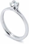 White & Black Eljegyzési gyűrű - 4, 1mm gyémánttal - fehérarany - 0, 26 karát (AU13016)
