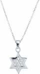 White & Black Dávid csillag medál gyémántokkal (AU10415)