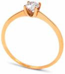 White & Black Eljegyzési gyűrű - 4, 3mm gyémánttal - rosegold (AU12328)