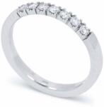 White & Black Gyémánt soros gyűrű fehéraranyból - 7 kővel - 0, 225 karát (AU13669)