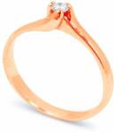 White & Black Eljegyzési gyűrű - 2, 8mm gyémánttal - rosegold (AU7083)