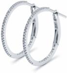 White & Black Christelle gyémánt fülbevaló - karika - 0, 21 karát (AU13383)