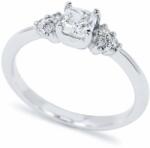 White & Black 0, 6 karátos cushion gyémánt eljegyzési gyűrű - GIA (AU13413)