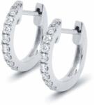 White & Black Karika gyémánt fülbevaló - fehérarany - 0, 12 karát (AU13700)