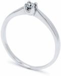 White & Black Labor gyémánt eljegyzési gyűrű - 0, 08 karát (AU12910)