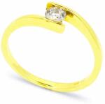 White & Black Eljegyzési gyűrű - 3, 6mm gyémánttal - arany (AU11134)