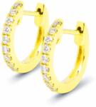 White & Black Karika gyémánt fülbevaló - arany - 0, 12 karát (AU12681)