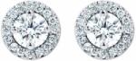 White & Black Halo briliáns gyémánt fülbevaló - 0, 65 karát (AU11824)