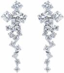 White & Black Soave szőlőfürt gyémánt fülbevaló - 1, 2 karát (AU13392)