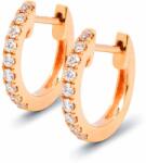 White & Black Karika gyémánt fülbevaló - rosegold - 0, 12 karát (AU13701)