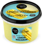 Organic Shop Feszesítő testradír Lemon Macaron Citrom és menta (Firming Body Scrub) 250 ml