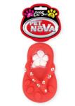 PET NOVA DOG LIFE STYLE Jucarie pentru caini "Flip flop", 15cm, rosu
