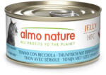 Almo Nature 6x70g Almo Nature HFC Tonhal & borostyánmakréla aszpikban nedves macskatáp