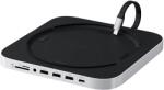 Satechi USB Type-C Mac Mini állvány, multiport adapter, USB-C, 3xUSB-A, M. 2 NVMe, SD, Jack, ezüst (ST-GMMSHS) (ST-GMMSHS)