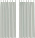 vidaXL 2 db világosszürke fátyolfüggönyök hurokkal 140x260 cm 0.33 kg 4102300 (4102300)