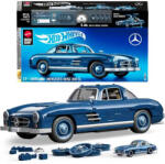 Mattel Brick Shop Hot Wheels Premium Mercedes-Benz 300 SL építőjáték kisautóval (HWW25) - jatekbirodalom