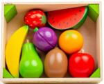 Bigjigs Toys Дървен комплект Bigjigs - Щайга за плодове, с аксесоари (BJ476) - ozone
