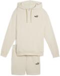 PUMA Puma, Kapucnis pulóver és rövidnadrág szett - 2 részes, Krémszín, XS (685076-87-XS)