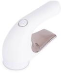 Flippy készülék szösz, szőr és por tisztítására, Textilborotva különböző típusú anyagokhoz, Rozsdamentes acél pengével, Ergonomikus fogantyúval, USB töltés, 15x6x9 cm, Fehér (132807)