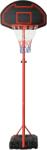 Homcom HOMCOM, A61-015, Kosárlabda palánk kerekekkel gyerekeknek és felnőtteknek, Acél / Műanyag, Fekete / Piros (A61-015)