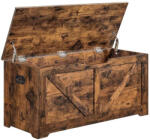 VASAGLE Tároló láda, rusztikus barna 100x40x46cm (LSB060T01) - mono-shop