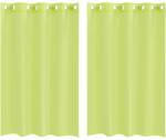 vidaXL 2 db almazöld fátyolfüggönyök rojtokkal 140x175 cm 4102054 (4102054)