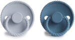 FRIGG Rope Szilikon cumi - 2 db-os szett - 6-18 hó - Ocean View/Powder Blue
