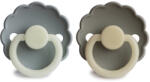 FRIGG Daisy Szilikon cumi - 2 db-os szett - 6-18 hó - French gray/Portobello