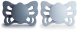 FRIGG Anatómiai Szilikon cumi Butterfly - 2 db-os szett - 0-6 hó - Slate/Powder blue