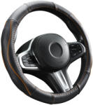 Autolife DW-5056OR Valódi bőr kormányvédő szellőző lyukacsos Narancs betétes mintával (01945) - olaj