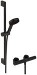 Hansgrohe Pulsify Select S - Set de duș cu termostat, 3 jeturi, EcoSmart, negru mat 24272670 (24272670)