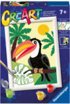 Ravensburger Set de pictură pe numere Ravensburger CreArt - Tucan în junglă (7023760)