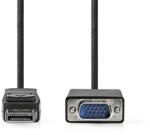 Nedis CCGL37301BK20 VGA - Displayport kábel 1080p, 2m (CCGL37301BK20)