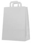  Pungă de hârtie cu panglică 260x120x350 mm alb 102635F (102635F)