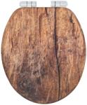 WENKO 25226100-WC седалка RUSTIC 35, 5x42, 5 cm кафява/сребриста (WE0715)