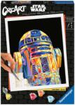 Ravensburger Set de pictură pe numere Ravensburger CreArt - Războiul Stelelor R2 D2 (23730)