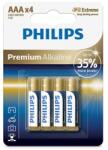 Philips LR03M4B/10 ELEM PREMIUM ALKALI AAA 4-BLISZTER (LR03M4B/10)