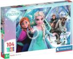 Clementoni Puzzle Clementoni pentru copii cu 104 piese - Frozen (25045) Puzzle