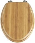 WENKO 144726100 - WC-ülőke BAMBOO 34x41 cm barna/ezüst 144726100 (WE0129)