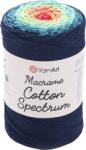 YARNART Macrame Cotton Spectrum 225 m 1318 Pink Blue Zsinór (Macrame Cotton Spectrum 1318)