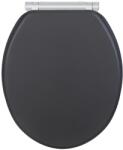 WENKO 25218100 - MORRA WC ülőke, 35x42 cm, antracit/ezüst 25218100 (WE0716)