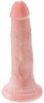King Cock Dildo Realistic Cu Ventuza King Cock, Natural, 14 Cm Dildo