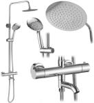 Rea Coloana de dus cu termostat Lungo Diamond crom lucios (REA-P5961)