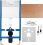 Rea Cadru WC incastrat K011A-Q Rea cu buton T cupru periat (KPL-E0053)
