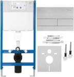 Rea Cadru WC incastrat K011A-Q Rea cu buton T crom periat (KPL-E0057)