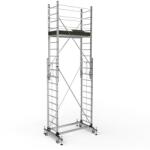 CRIANO Schela mobila aluminiu telescopica 2x3(m), inaltime lucru 6 metri, o platforma 1, 6x0, 6(m), max 200kg/mp - CNO-SME-MEGA6 (CNO-SME-MEGA6) - albertool